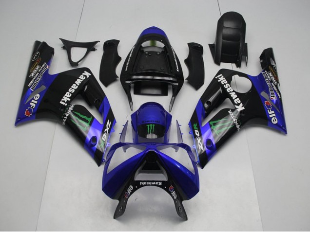 Blau Monster ZX6R 03-04 Verkleidungen Blau Monster ZX6R 03-04 Verkleidungen