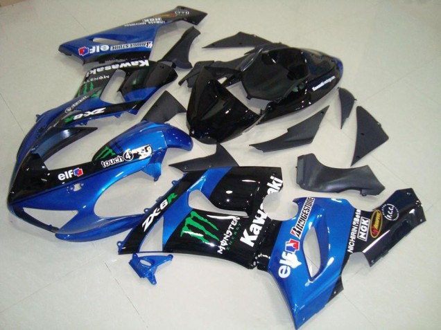 Blau Monster ZX6R 05-06 Verkleidungen Blau Monster ZX6R 05-06 Verkleidungen