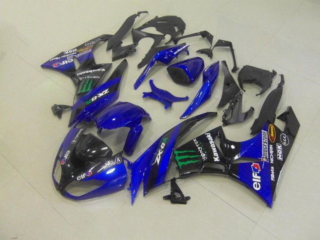 Blau Monster ZX6R 09-12 Verkleidungen Blau Monster ZX6R 09-12 Verkleidungen