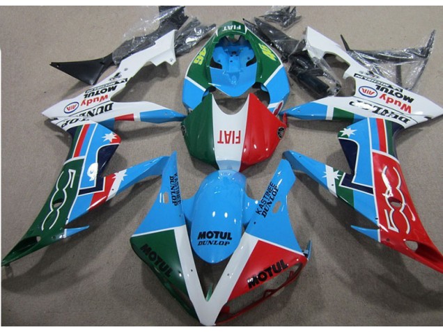 Blau Rot Grün Motul CBR 1000 RR 04-05 Verkleidungen