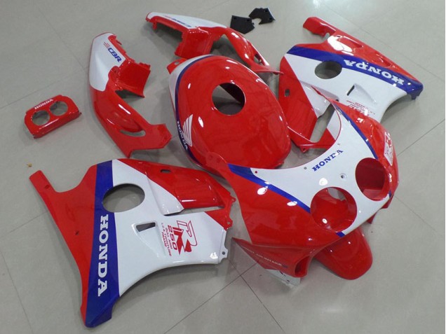 Blau Rot Weiß CBR 250 RR MC22 91-98 Verkleidungen Blau Rot Weiß CBR 250 RR MC22 91-98 Verkleidungen