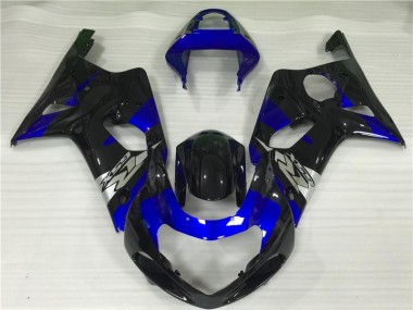 Blau Schwarz GSXR 1000 K1 00-02 Verkleidungen