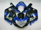 Blau Schwarz GSXR 600 / 750 K1 K2 K3 01-03 Verkleidung Blau Schwarz GSXR 600 / 750 K1 K2 K3 01-03 Verkleidung