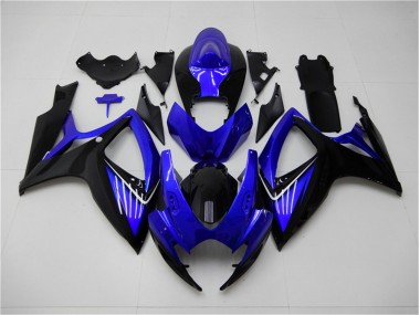 Blau Schwarz GSXR 600 / 750 K6 06-07 Verkleidungen & Plastik