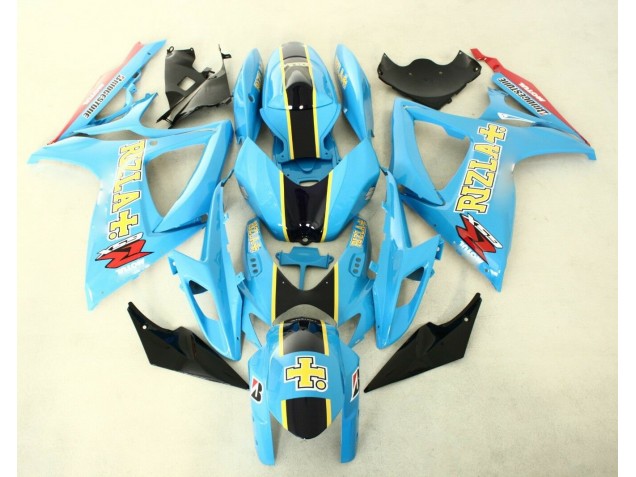 Blau Schwarz GSXR 600 / 750 K6 06-07 Vollverkleidung Blau Schwarz GSXR 600 / 750 K6 06-07 Vollverkleidung