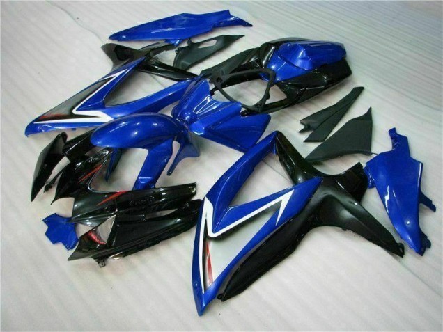 Blau Schwarz GSXR 600 / 750 K8 08-10 Verkleidung Blau Schwarz GSXR 600 / 750 K8 08-10 Verkleidung