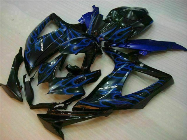 Blau Schwarz GSXR 600 / 750 K8 08-10 Verkleidungen Blau Schwarz GSXR 600 / 750 K8 08-10 Verkleidungen