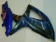 Blau Schwarz GSXR 600 / 750 K8 08-10 Verkleidungen Blau Schwarz GSXR 600 / 750 K8 08-10 Verkleidungen