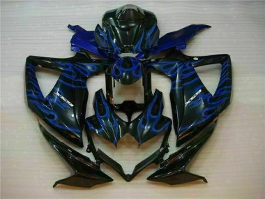 Blau Schwarz GSXR 600 / 750 K8 08-10 Verkleidungen