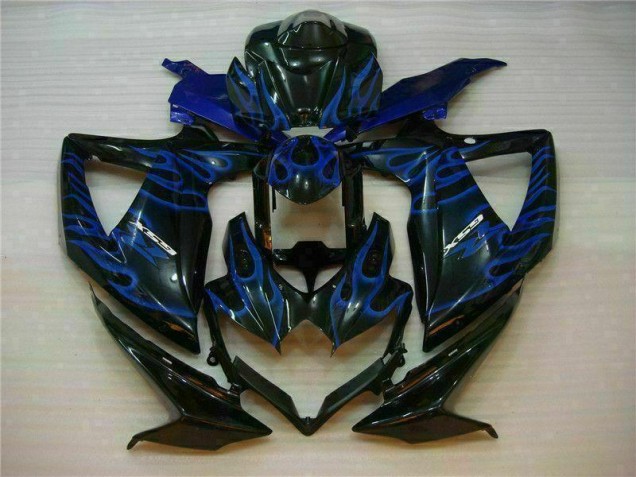 Blau Schwarz GSXR 600 / 750 K8 08-10 Verkleidungen Blau Schwarz GSXR 600 / 750 K8 08-10 Verkleidungen