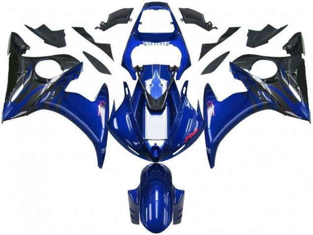 Blau Schwarz R6 03-05 Verkleidung
