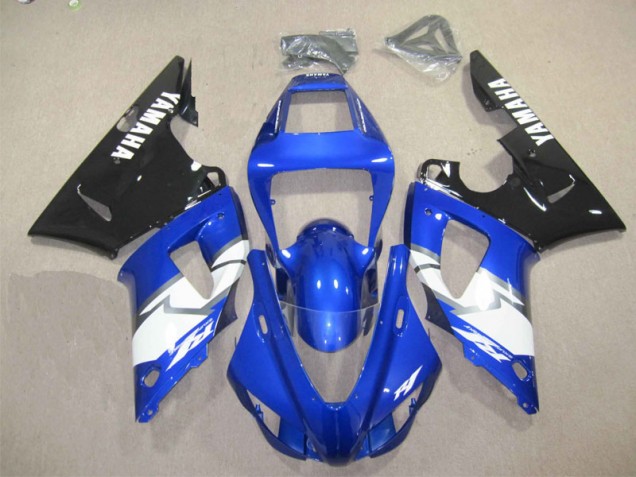 Blau Schwarz Weiß Aufkleber R1 98-99 Verkleidungen Blau Schwarz Weiß Aufkleber R1 98-99 Verkleidungen