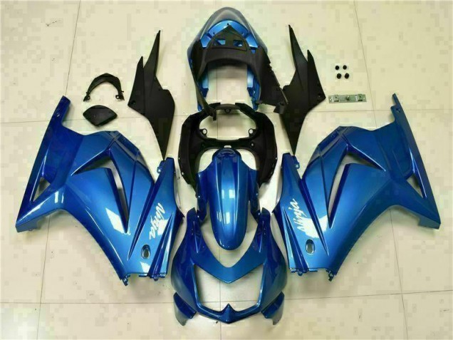 Blau Schwarz Weiß Ninja EX250 08-12 Verkleidungen Blau Schwarz Weiß Ninja EX250 08-12 Verkleidungen