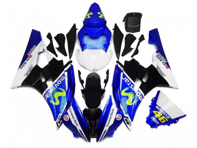 Blau Schwarz Weiß R6 06-07 Verkleidungen Blau Schwarz Weiß R6 06-07 Verkleidungen