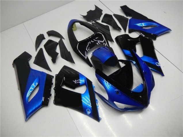 Blau Schwarz ZX6R 05-06 Verkleidungen Blau Schwarz ZX6R 05-06 Verkleidungen