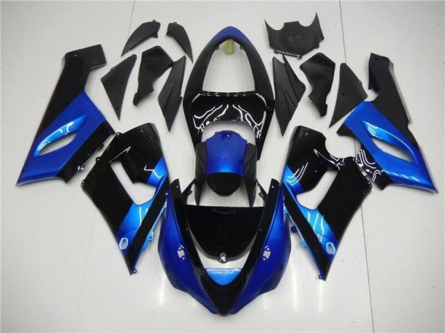 Blau Schwarz ZX6R 05-06 Verkleidungen Blau Schwarz ZX6R 05-06 Verkleidungen