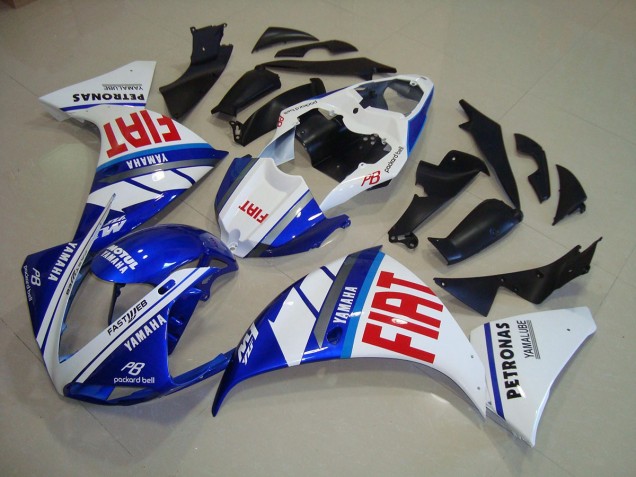 Blau Weiß Fiat R1 12-14 Verkleidungen Blau Weiß Fiat R1 12-14 Verkleidungen
