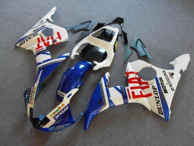 Blau Weiß Fiat R6 03-05 Verkleidungen