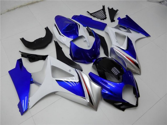 Blau Weiß GSXR 1000 K7 07-08 Verkleidung Blau Weiß GSXR 1000 K7 07-08 Verkleidung