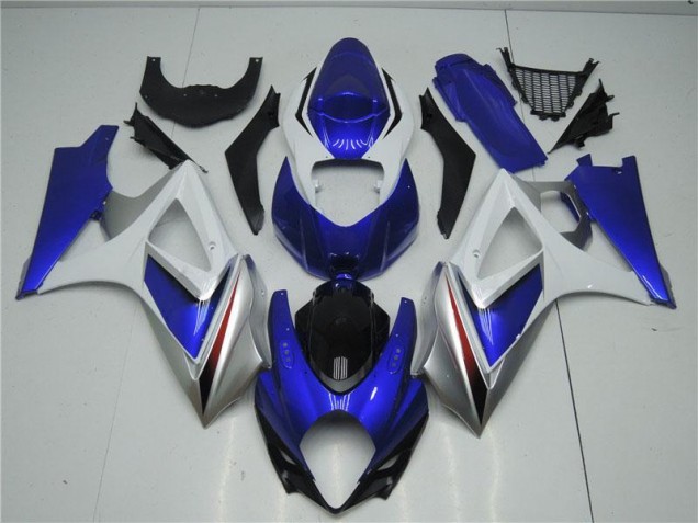 Blau Weiß GSXR 1000 K7 07-08 Verkleidung Blau Weiß GSXR 1000 K7 07-08 Verkleidung