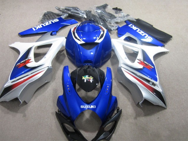 Blau Weiß GSXR 1000 K7 07-08 Verkleidungen Komplett Sets Blau Weiß GSXR 1000 K7 07-08 Verkleidungen Komplett Sets