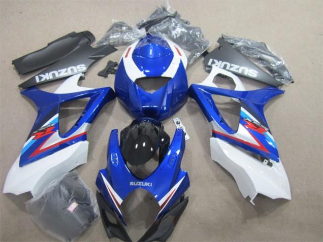Blau Weiß GSXR 1000 K7 07-08 Verkleidungen Blau Weiß GSXR 1000 K7 07-08 Verkleidungen