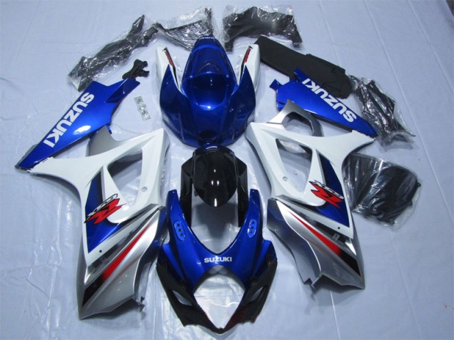 Blau Weiß GSXR 1000 K7 07-08 Verkleidungen & Plastik Blau Weiß GSXR 1000 K7 07-08 Verkleidungen & Plastik