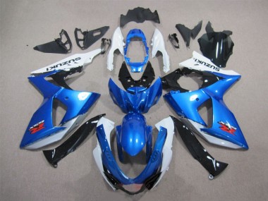 Blau Weiß GSXR 1000 K9 09-16 Verkleidungen Komplett Sets