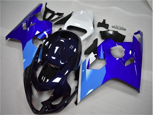 Blau Weiß GSXR 600 / 750 K4 04-05 Verkleidung Blau Weiß GSXR 600 / 750 K4 04-05 Verkleidung