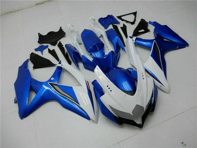 Blau Weiß GSXR 600 / 750 K8 08-10 Verkleidung Blau Weiß GSXR 600 / 750 K8 08-10 Verkleidung