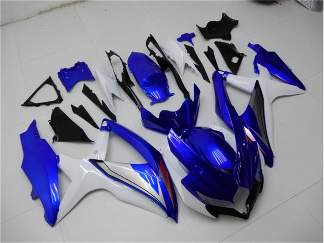 Blau Weiß GSXR 600 / 750 K8 08-10 Verkleidungen Komplett Sets Blau Weiß GSXR 600 / 750 K8 08-10 Verkleidungen Komplett Sets