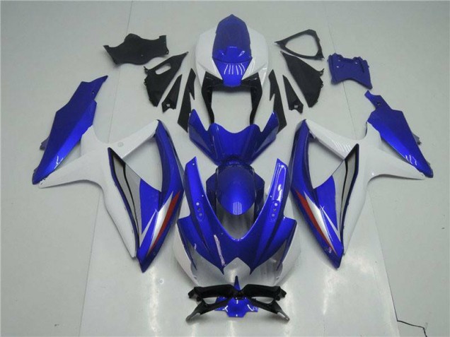 Blau Weiß GSXR 600 / 750 K8 08-10 Verkleidungen Komplett Sets Blau Weiß GSXR 600 / 750 K8 08-10 Verkleidungen Komplett Sets