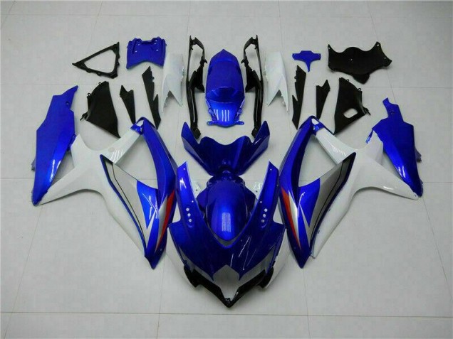Blau Weiß GSXR 600 / 750 K8 08-10 Verkleidungen Blau Weiß GSXR 600 / 750 K8 08-10 Verkleidungen