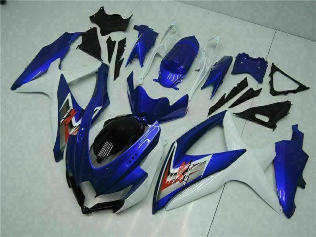 Blau Weiß GSXR 600 / 750 K8 08-10 VollVerkleidungen & Plastik Blau Weiß GSXR 600 / 750 K8 08-10 VollVerkleidungen & Plastik