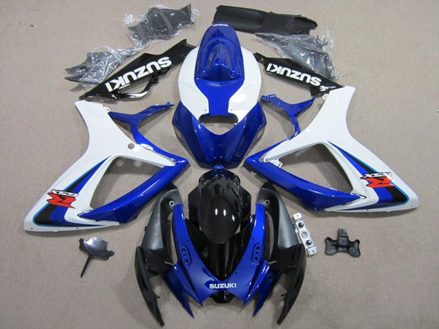 Blau Weiß GSXR 600 K6 06-07 Verkleidung Blau Weiß GSXR 600 K6 06-07 Verkleidung
