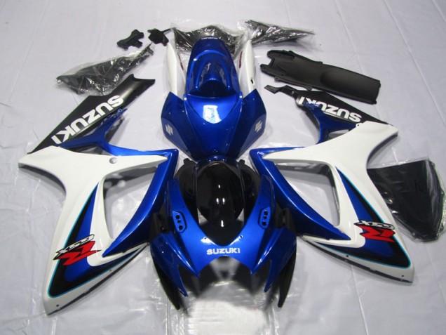 Blau Weiß GSXR 600 K6 06-07 Verkleidungen Blau Weiß GSXR 600 K6 06-07 Verkleidungen