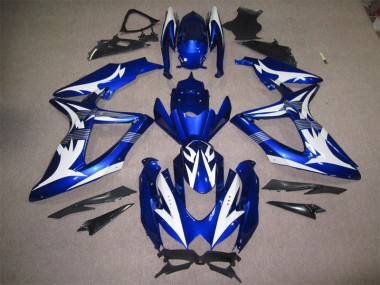 Blau Weiß GSXR 600 K8 08-10 Verkleidungen