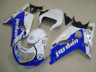 Blau Weiß Jordan GSXR 750 K1 K2 K3 01-03 Verkleidungen