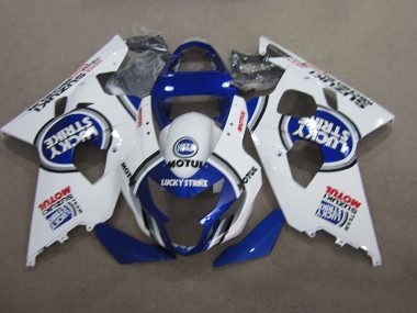 Blau Weiß Lucky Strike Motul GSXR 600 K4 04-05 Verkleidungen