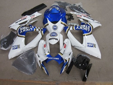 Blau Weiß Lucky Strike Motul GSXR 750 K6 06-07 Verkleidungen