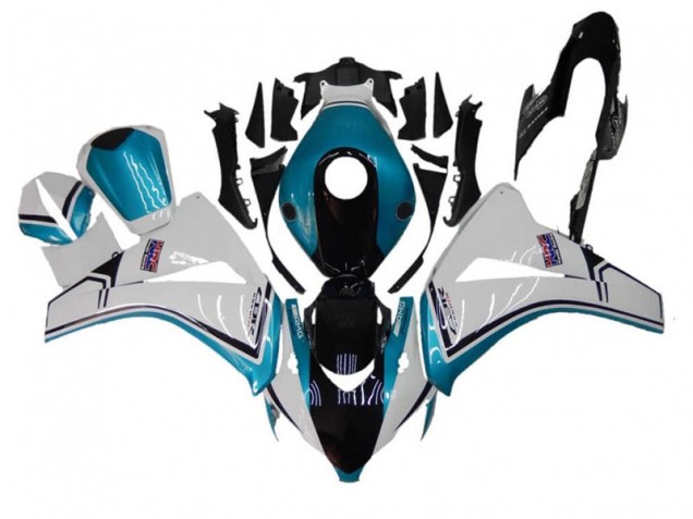 Blau Weiß Schwarz CBR 1000 RR 08-11 Verkleidungen Blau Weiß Schwarz CBR 1000 RR 08-11 Verkleidungen