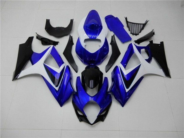 Blau Weiß Schwarz GSXR 1000 K7 07-08 Verkleidungen