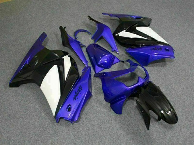 Blau Weiß Schwarz Ninja EX250 08-12 Verkleidungen Blau Weiß Schwarz Ninja EX250 08-12 Verkleidungen
