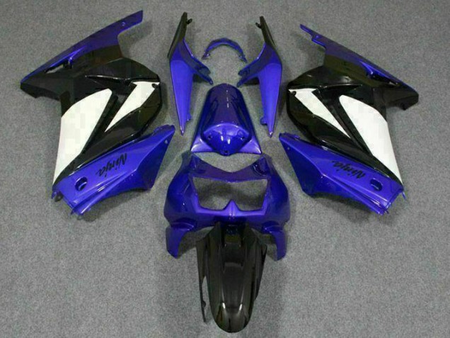 Blau Weiß Schwarz Ninja EX250 08-12 Verkleidungen Blau Weiß Schwarz Ninja EX250 08-12 Verkleidungen