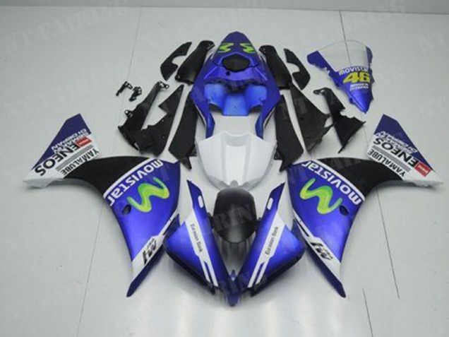 Blau Weiß Schwarz R1 12-14 Verkleidungen Blau Weiß Schwarz R1 12-14 Verkleidungen