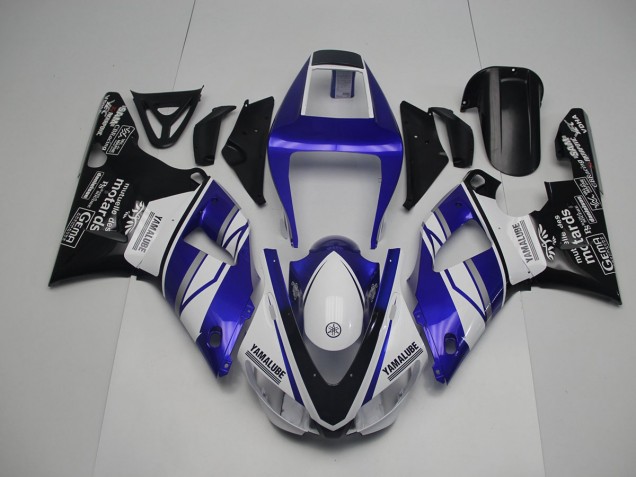 Blau Weiß Schwarz R1 98-99 Verkleidungen Blau Weiß Schwarz R1 98-99 Verkleidungen