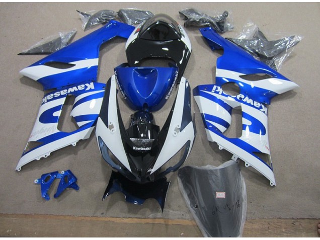 Blau Weiß ZX6R 05-06 Verkleidung