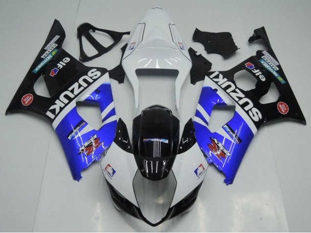 Blau, Weiß und Schwarz GSXR 1000 K3 03-04 Verkleidungen Blau, Weiß und Schwarz GSXR 1000 K3 03-04 Verkleidungen