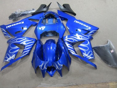 Blau Weiße Flamme ZX10R 03-05 Verkleidung
