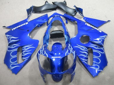 Blau Weiße Flamme ZX12R 02-06 Verkleidungen